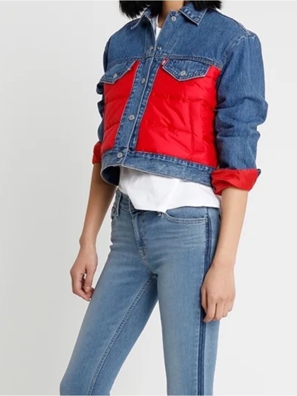Vintage Levi’s puffer Trucker jacket